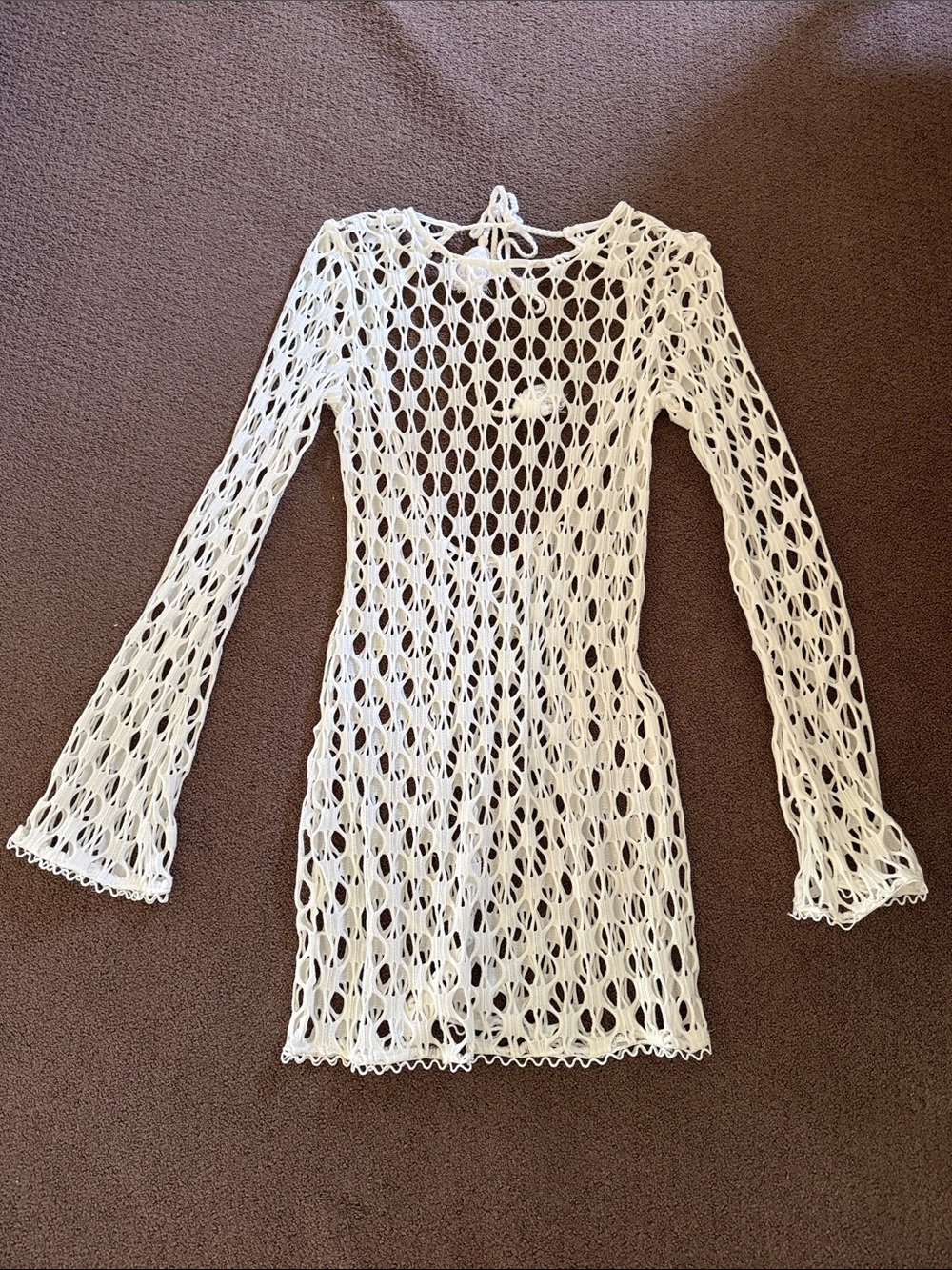 Fashion Nova White Crochet Dress